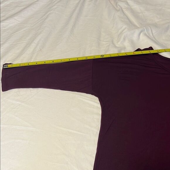 Women's Cold Shoulder Purple Top - Picture 6 of 6